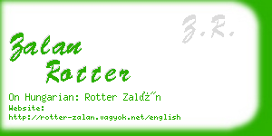 zalan rotter business card